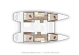 4 Cabins, 2 heads
